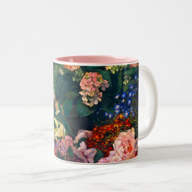 Vårblommor av Monet Två-Tonad Mugg (Framsida höger)