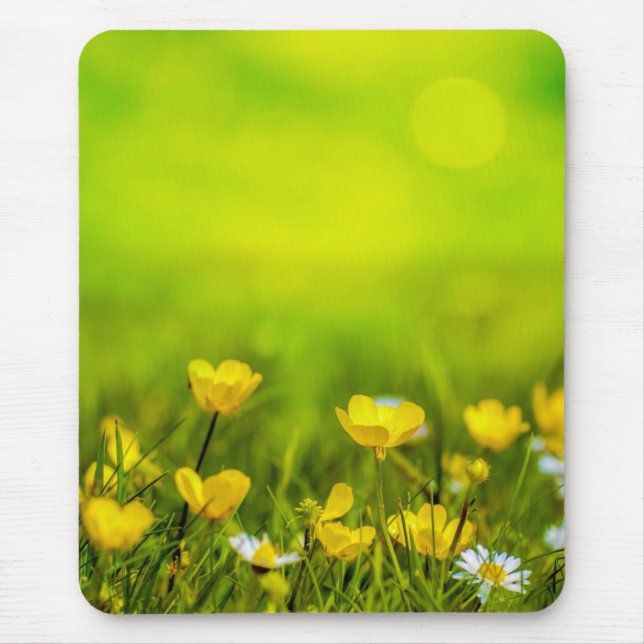 Vårblommor Bakgrund Musmatta (Framsidan)