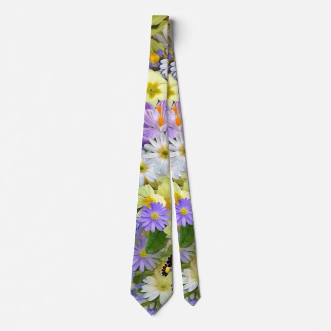 vårblommor band slips (Framsida)