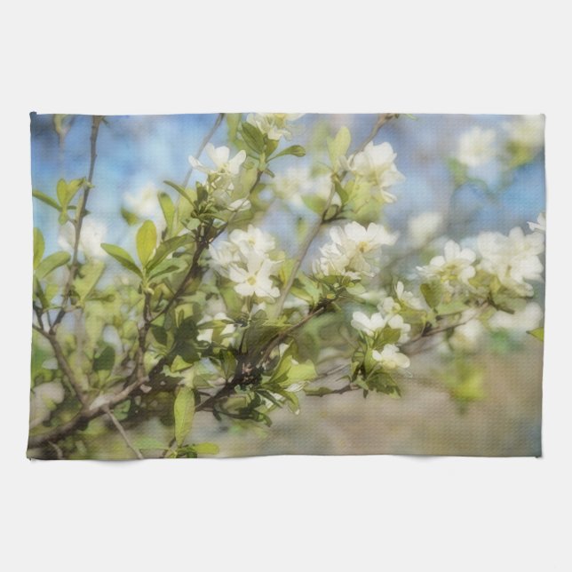 Vårblommor Blommar Konstnärlig Kökshandduk (Horisontell)