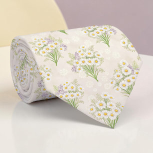 Vårblommor Blommig halsduk Tie Slips