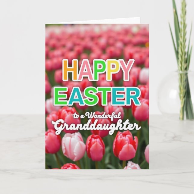 Vårblommor Glad Påsk Kort (Framsida)