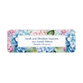 Vårblommor Hortensia Returadressetiketter Returadress Etikett