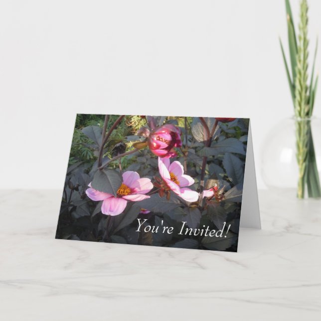 Vårblommor Inbjudan (Framsida)