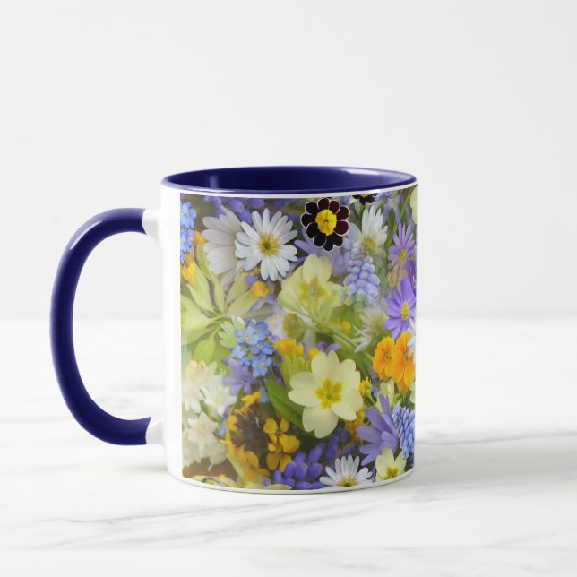 vårblommor kaffemugg (Vänster)