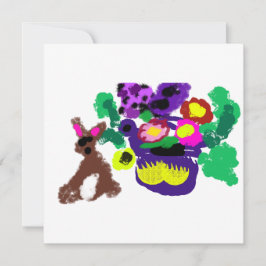 Vårblommor Kanin glädje