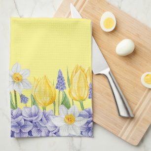 Vårblommor Kökshandduk