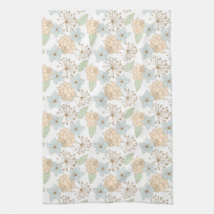 vårblommor kökshandduk