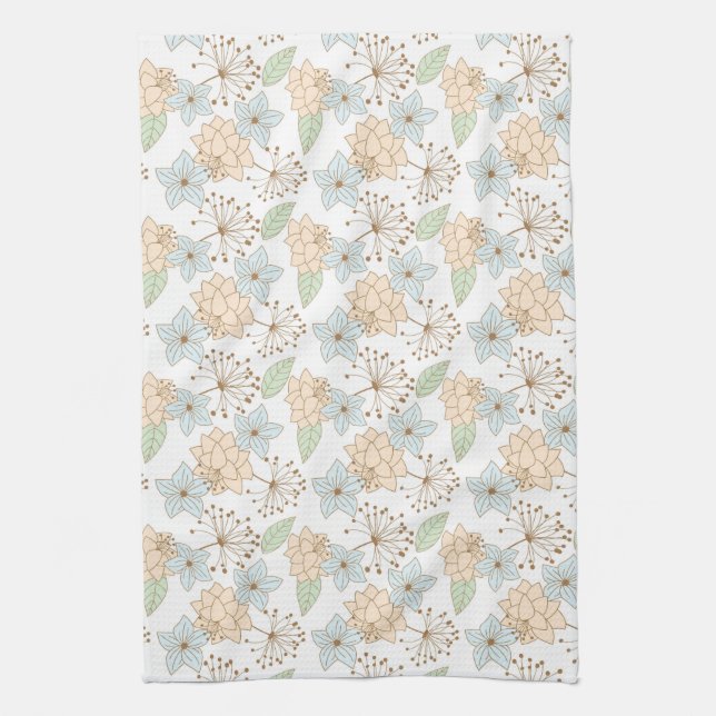 vårblommor kökshandduk (Vertikal)