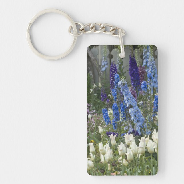 Vårblommor längs en trädgårdsstig, Georgia (Framsidan)
