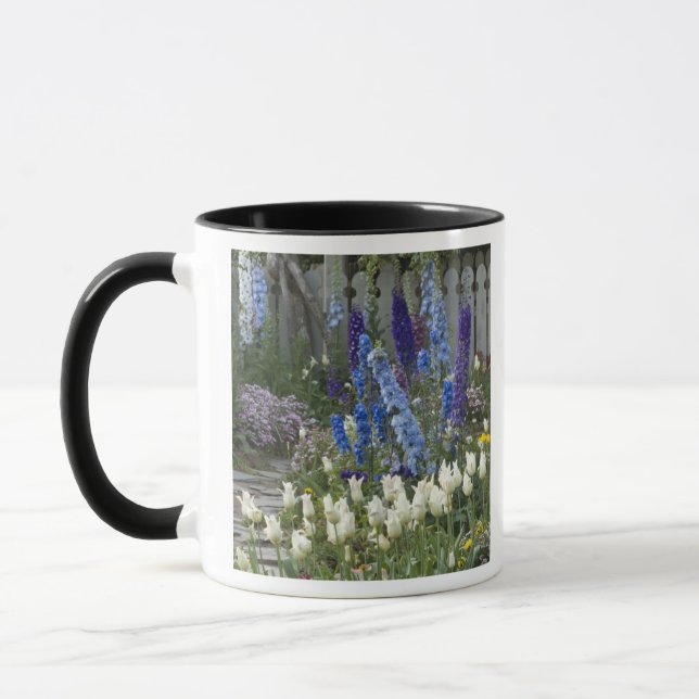 Vårblommor längs en trädgårdsstig, Georgia Mugg (Vänster)