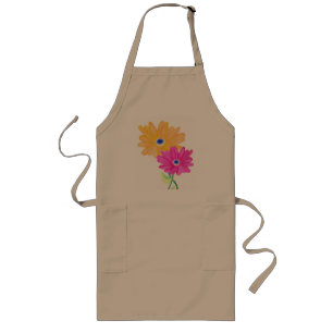 Vårblommor långt förkläde