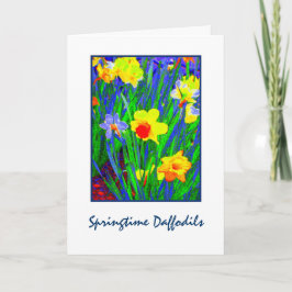 'Vårblommor Narcisser' Tom Julkort Kort