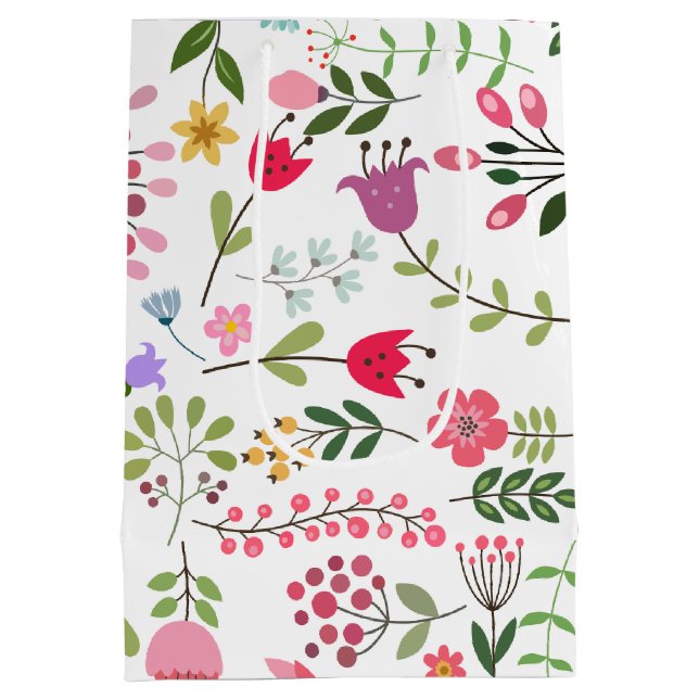 Vårblommor på vitt (Baksidan)
