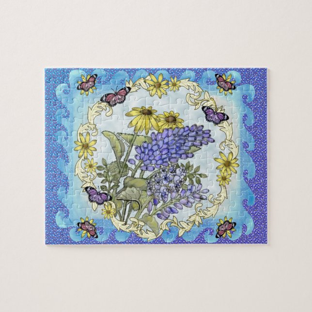 Vårblommor Pussel (Horisontell)