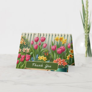 Vårblommor Tulpan Narcisser Tack Kort