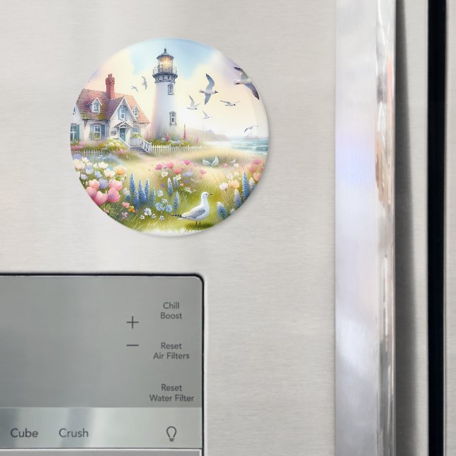 Vårblommor vid fyr Kuststuga Magnet (In Situ (Fridge))