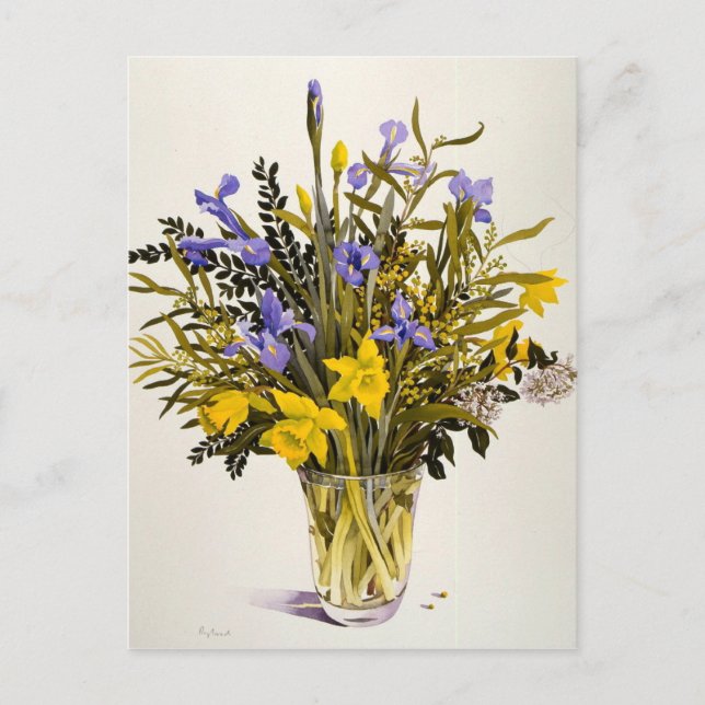 Vårblommor Vykort (Framsida)