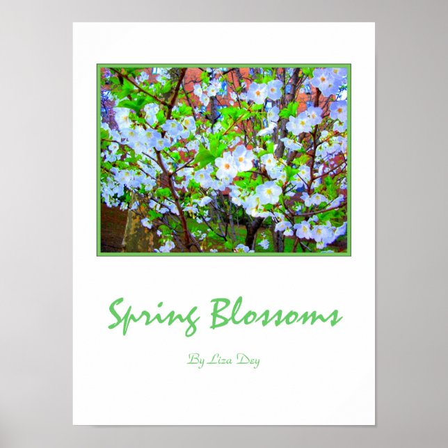 'Vårblomning' affisch (Framsidan)
