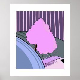 Vårblomning – Minimal Säsongsaffisch av Sklines Poster