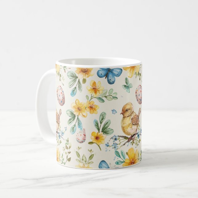 Vårblomning Påsk 1 Kaffemugg (Framsida vänster)