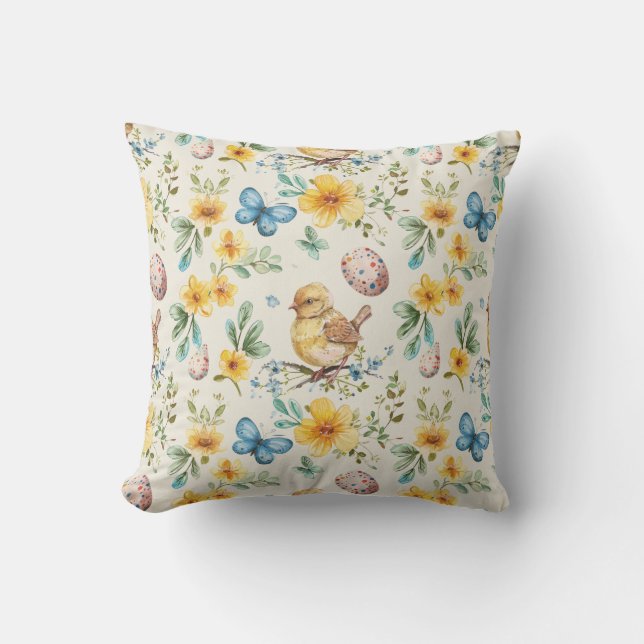 Vårblomning Påsk 1 Kudde (Framsida)