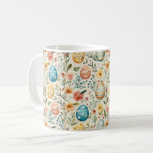 Vårblomning Påsk 2 Kaffemugg (Framsida vänster)