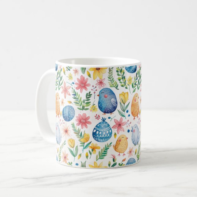 Vårblomning Påsk 3 Kaffemugg (Framsida vänster)