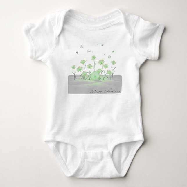 Vårblomning – Skön Grön Serenitet T Shirt (Framsida)