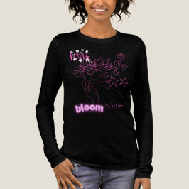 Vårblomning T-Shirt | Akvarell Rosa Kvinnligt Ansi