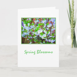 'Vårblomning' Tom julkort Kort