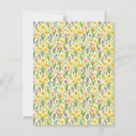 Vårblomning Utbrottsmönster Anteckningskort