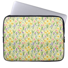 Vårblomning Utbrottsmönster Laptop Fodral
