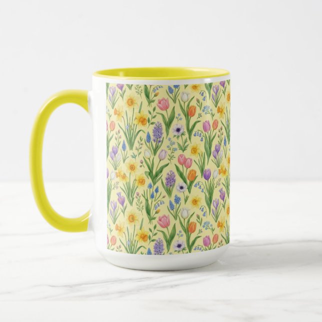 Vårblomning Utbrottsmönster Mugg (Vänster)