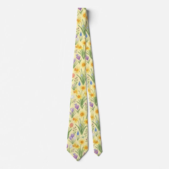 Vårblomning Utbrottsmönster Slips (Framsida)