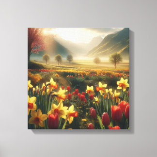 Vårblomningens prakt canvastryck