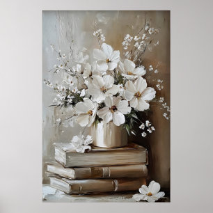 Vårblomsbok Konsttryck, Vintage Botanisk Poster
