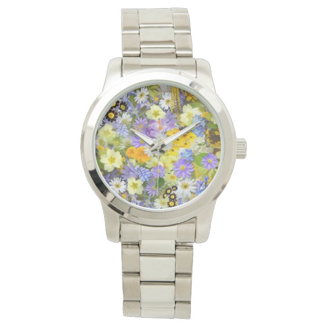 Vårblomssmash Armbandsur (Framsida)