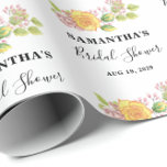 Vårblomster Bröllopsdusch  Presentpapper<br><div class="desc">Fira kärlek i full blom med vårt Vårblomster Bröllopsdusch -inpackningspapper! Med ömtåliga akvarellblommor i mjuka pastelljus—som rosablommiga rosa,  soliga gula och färska gröna nyanser—ger detta inpackningspapper en glad och elegant touch till dina bröllopspresenter.

Perfekt för vårfester,  trädgårdsfester eller någon bröllopsfest som kräver en lätt och romantisk känsla.</div>