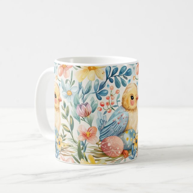 Vårblomster påsk 7 kaffemugg (Framsida vänster)