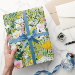 Vårblomsteräng Blomsterträdgård Grönska Presentpapper