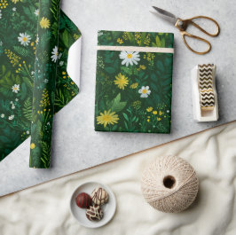 Vårblomsteräng Blomsterträdgård Grönska Presentpapper