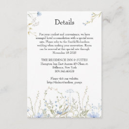 Vårblomsteräng dammig blå detaljer kort