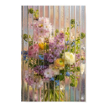 Vårblomsterbukett Affisch