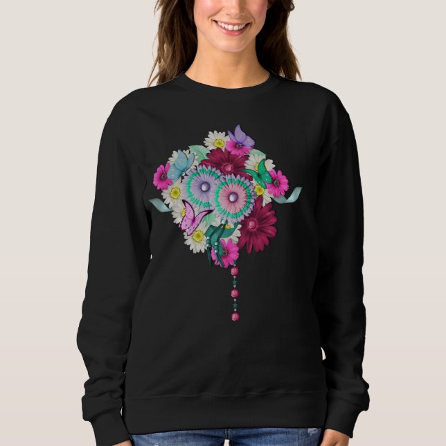 Vårblomsterbukett T-shirt (Framsida)