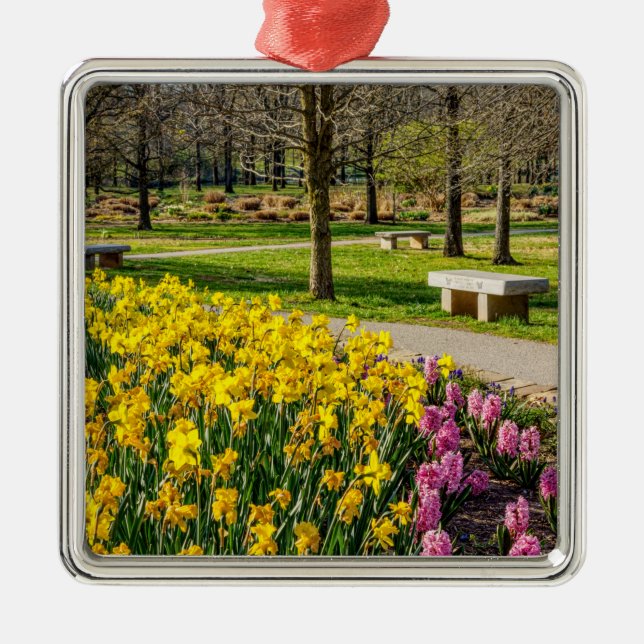 Vårblomsterträdgård Julgransprydnad Metall (Framsidan)