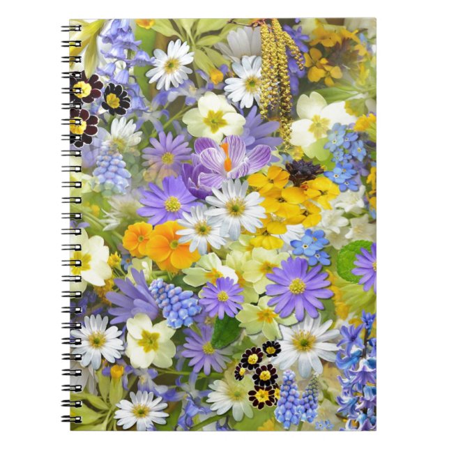 Vårblomsurval Anteckningsbok (Framsidan)