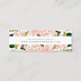 Vårbrudsljus blommande bröllop RSVP-kort Mini Visitkort