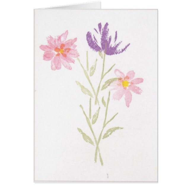 Vårbukett 7 hälsningskort (Framsidan)
