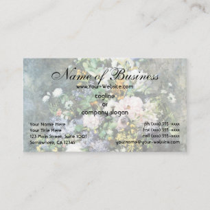 Vårbukett av Pierre Renoir, Återgivning av blommor Visitkort